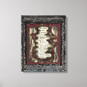 Impressão Em Tela Os Mortos São Julgados