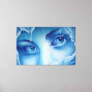 Impressão Em Tela Os olhos frios do inverno