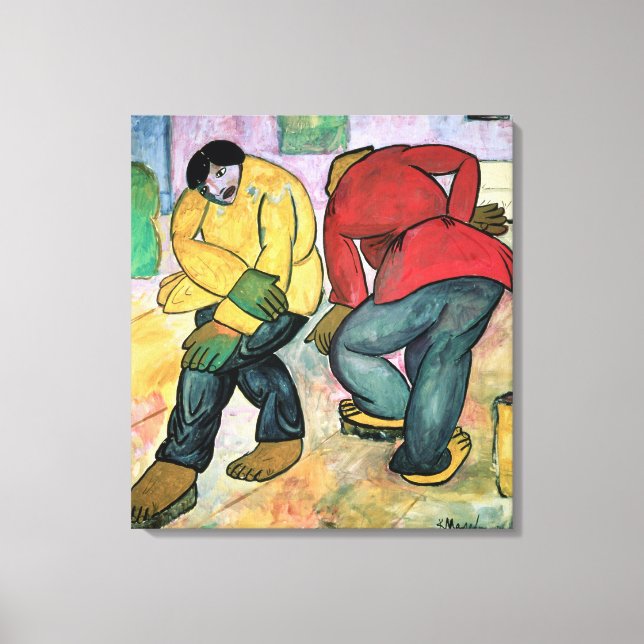 Impressão Em Tela Os Pobres Policiais, 1911 (Frente)