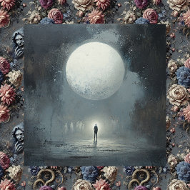 Impressão Em Tela Os Que Viram Antes do Depois — Surrealismo Gótico