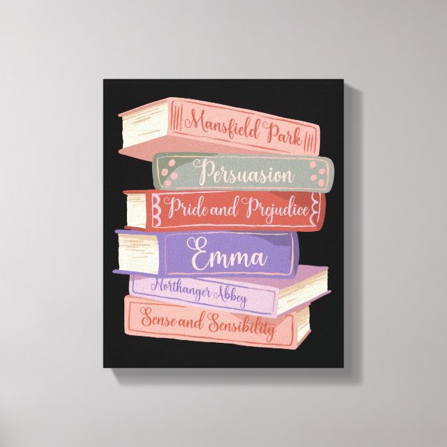 Impressão Em Tela Os Romances de Jane Austen V (Frente)
