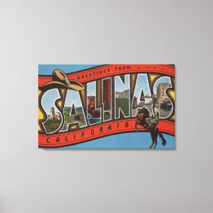 Impressão Em Tela Os Salinas, Califórnia - grandes cenas da letra -