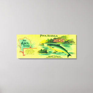 Impressão Em Tela Os salmões do vértice podem o ponto de