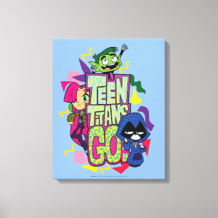 Impressão Em Tela Os titã adolescentes vão! Das "logotipo animal d