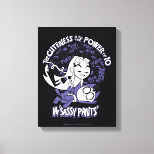 Impressão Em Tela Os titã adolescentes vão! Starfire & Sr. Sassy