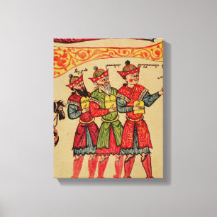 Impressão Em Tela Os três Magi, detalhe da natividade