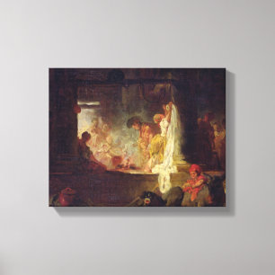 Impressão Em Tela Os Washerwomen, c.1759