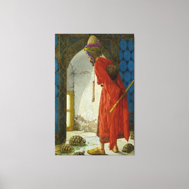 Impressão Em Tela Osman Hamdi Bey O Formador De Tortoise (1900) (Frente)