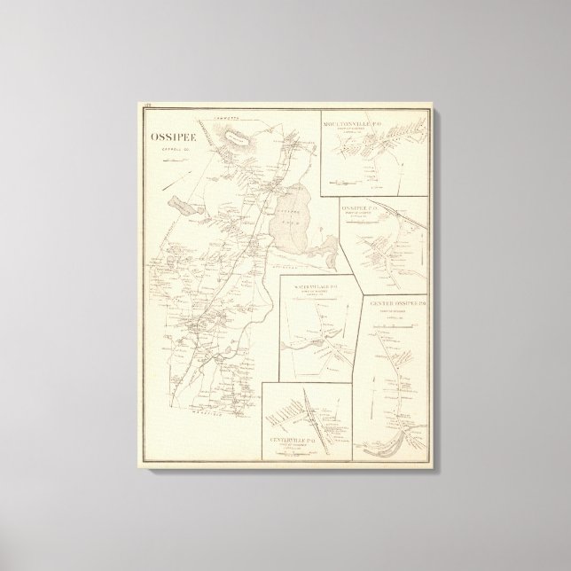 Impressão Em Tela Ossipee, Carroll Co (Frente)