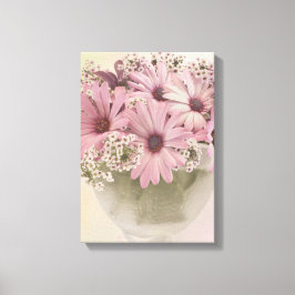 Impressão Em Tela Osteosperno Rosa