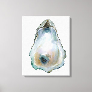 Impressão Em Tela Ostra em Aquarela