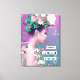 Impressão Em Tela Ouça a música da sua alma | Inprimível