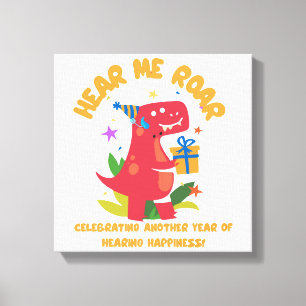 Impressão Em Tela Ouça-me rebelar Implante Cochlear Ouvindo Aniversá