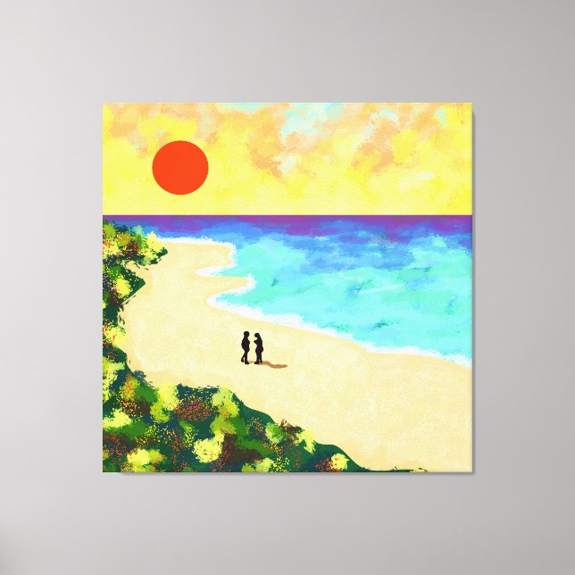 Impressão Em Tela Ouro brilhante (Frente)