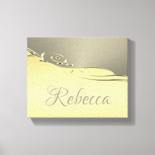 Impressão Em Tela Ouro de luxo decorativo em ouro e prata