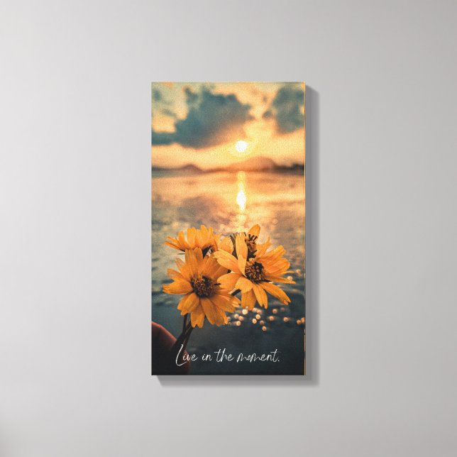 Impressão Em Tela Ouro floresce: adoráveis girassóis (Frente)