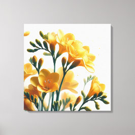 Impressão Em Tela Ouro Freesia Fantasy Nature's Encantada Legance