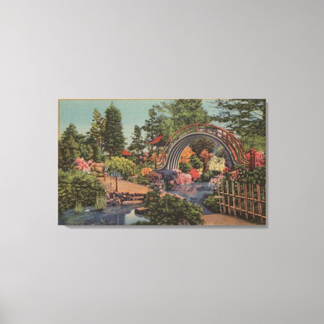 Impressão Em Tela Ouro Gate ParkTea Garden - São Francisco, CA (Frente)