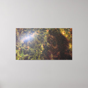 Impressão Em Tela Ouro NGC 5068 JWST