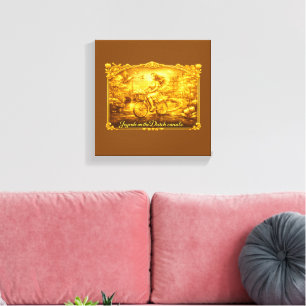 Impressão Em Tela Ouro Pontes Em Arco Amsterdã Charme