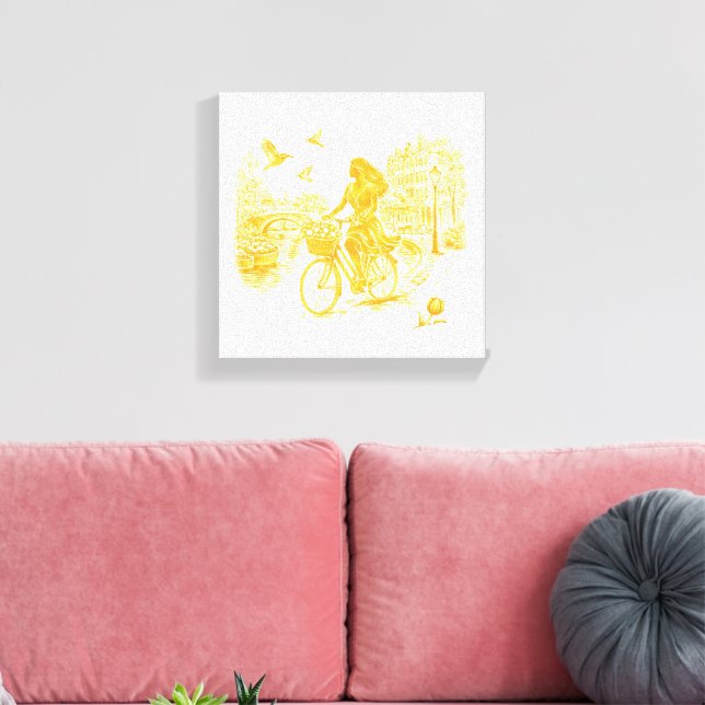 Impressão Em Tela Ouro Pontes Em Arco Amsterdã Charme (Insitu(Sala de estar))