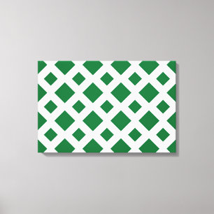 Impressão Em Tela Ouros Verdes em Branco