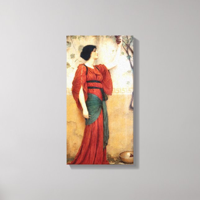 Impressão Em Tela Outono de 1900 John William Godward (Frente)