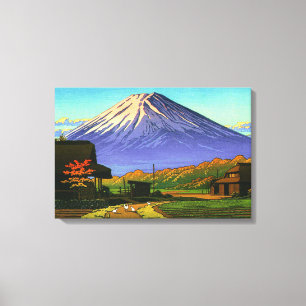 Impressão Em Tela Outono em Funatsu Mt Fuji Kawase Hasui 1953 Cartaz