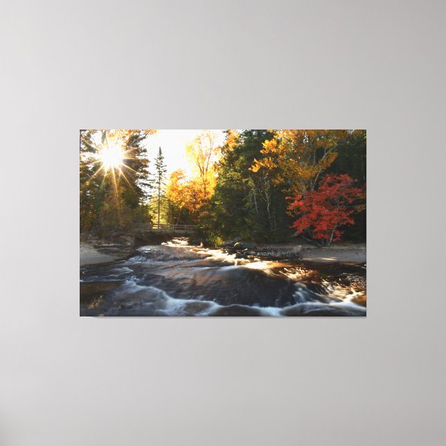 Impressão Em Tela Outono em Pictured Rocks (Frente)