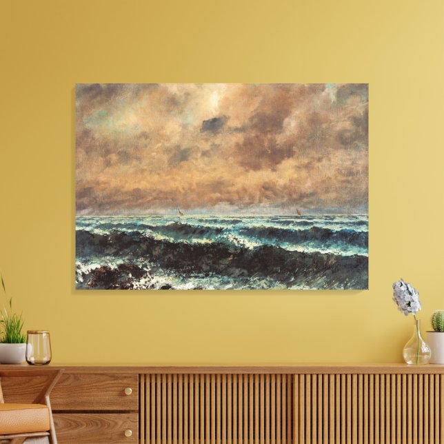 Impressão Em Tela Outono - Gustave Courbet (Insitu(Sala de estar))