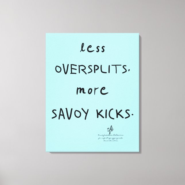 Impressão Em Tela Oversplits vs. Savoy Kicks Azul AK (Frente)