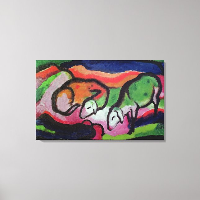 Impressão Em Tela Ovinos, 1912 (Frente)