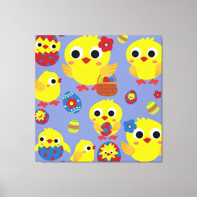 Impressão Em Tela Ovos de Páscoa com Hatch Retroativo (Frente)