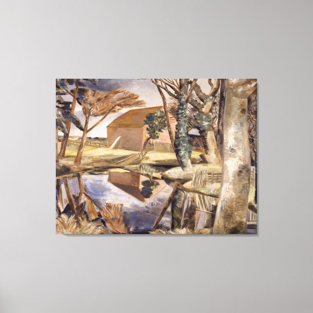 Impressão Em Tela Oxenbridge Pond (1927-28) (Frente)