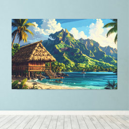 Impressão Em Tela Pacific island landscape 002