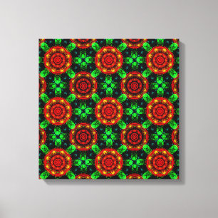 Impressão Em Tela Padrão Abstrato Floral Moderno Boho Elegante #504