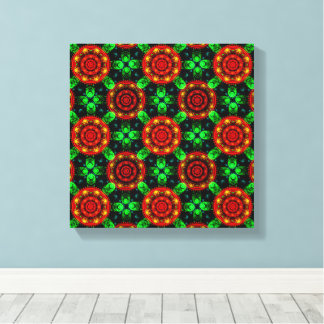 Impressão Em Tela Padrão Abstrato Floral Moderno Boho Elegante #504