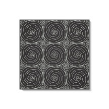 Padrão Abstrato Preto e Branco Elegante