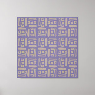 Impressão Em Tela Padrão Abstrato Roxo Elegante