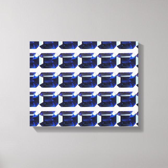 Impressão Em Tela Padrão Azul (Frente)