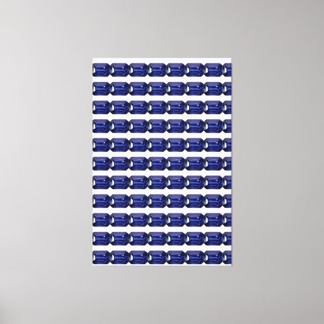 Impressão Em Tela Padrão Azul (Frente)