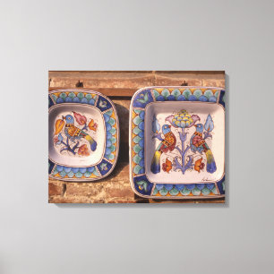 Impressão Em Tela Padrão da pomba na placa de poster de cerâmica tra