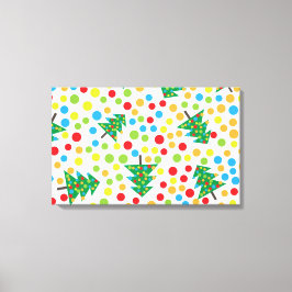 Impressão Em Tela Padrão das árvores de Natal