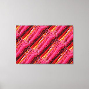 Impressão Em Tela padrão das ondas Maui amarelo-vermelho