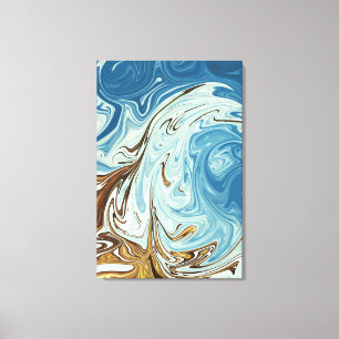 Impressão Em Tela Padrão de abstrato de derrame líquido