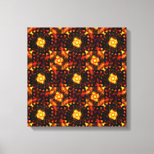 Impressão Em Tela Padrão de Arte Abstrata Boho Elegante Moderno Dour