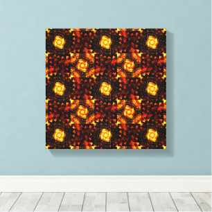 Impressão Em Tela Padrão de Arte Abstrata Boho Elegante Moderno Dour