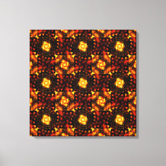 Impressão Em Tela Padrão de Arte Abstrata Boho Moderno Elegante Dour