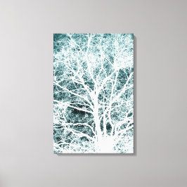 Impressão Em Tela Padrão de árvore de imagem negativa