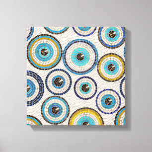 Impressão Em Tela Padrão de Azulejo do Mau Mosaico